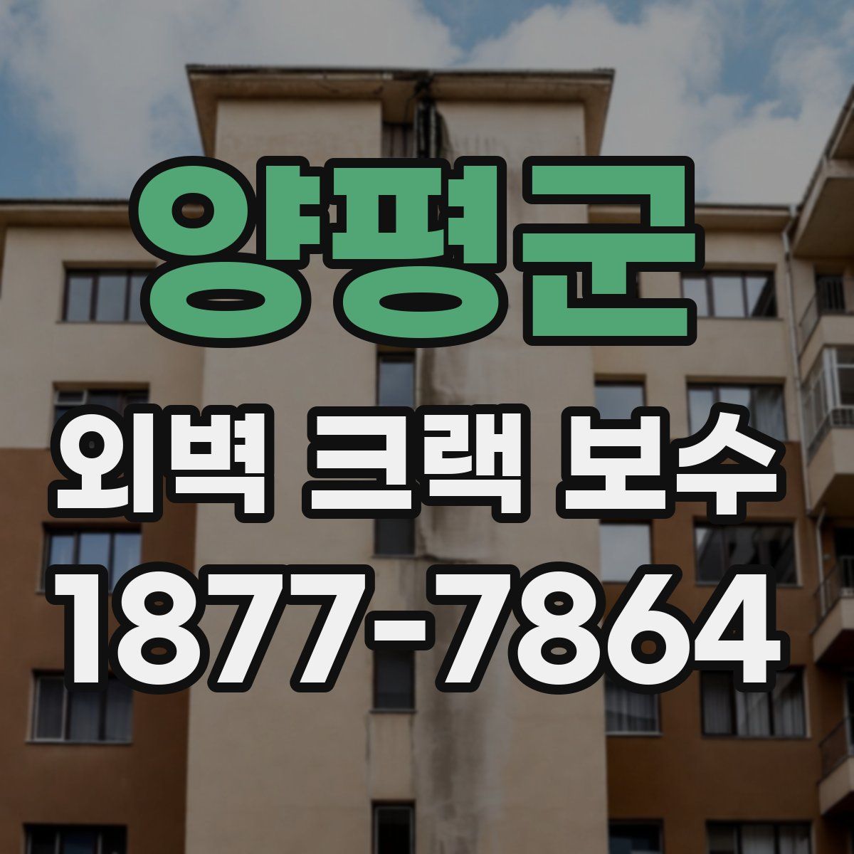 양평군 외벽 크랙 보수