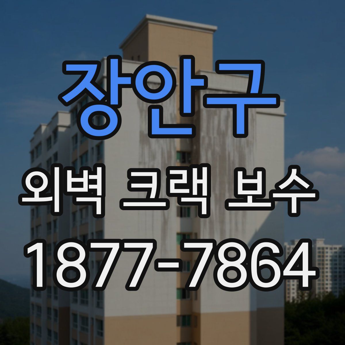 장안구 외벽 크랙 보수