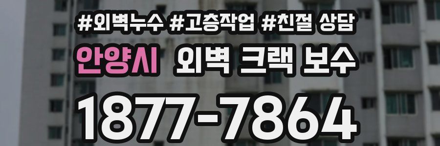 안양시 외벽 크랙 보수