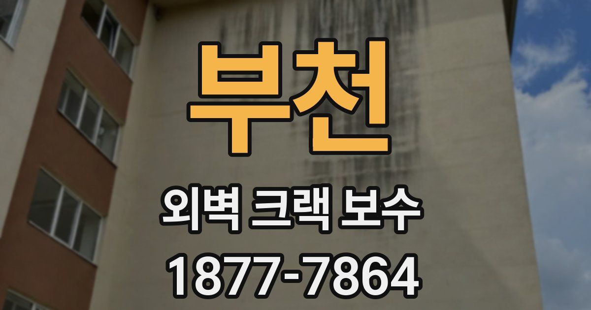 부천 외벽 크랙 보수
