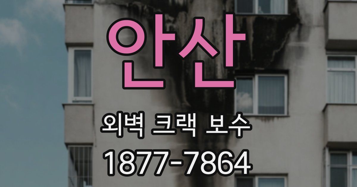 안산 외벽 크랙 보수