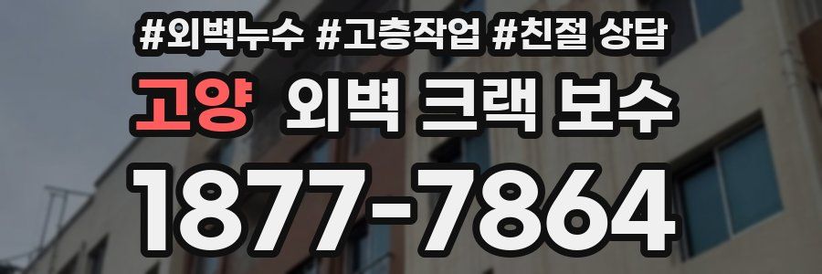 고양 외벽 크랙 보수