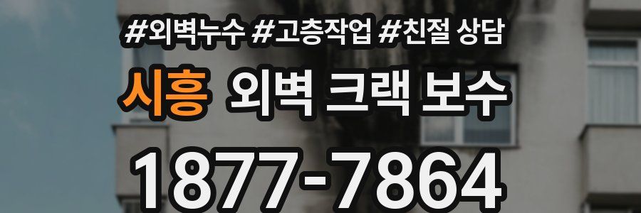 시흥 외벽 크랙 보수