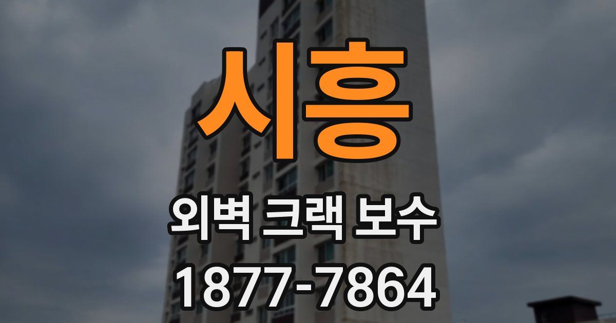 시흥 외벽 크랙 보수