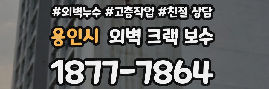 용인시 외벽 크랙 보수