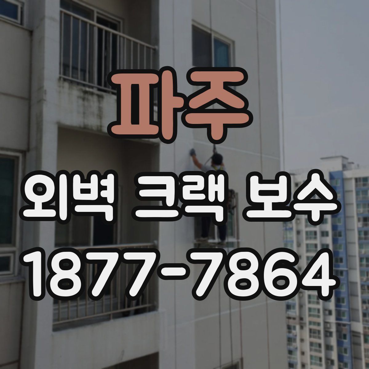 파주 외벽 크랙 보수