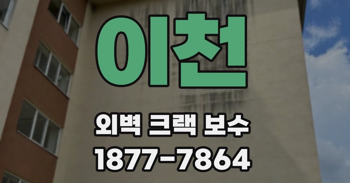 이천 외벽 크랙 보수
