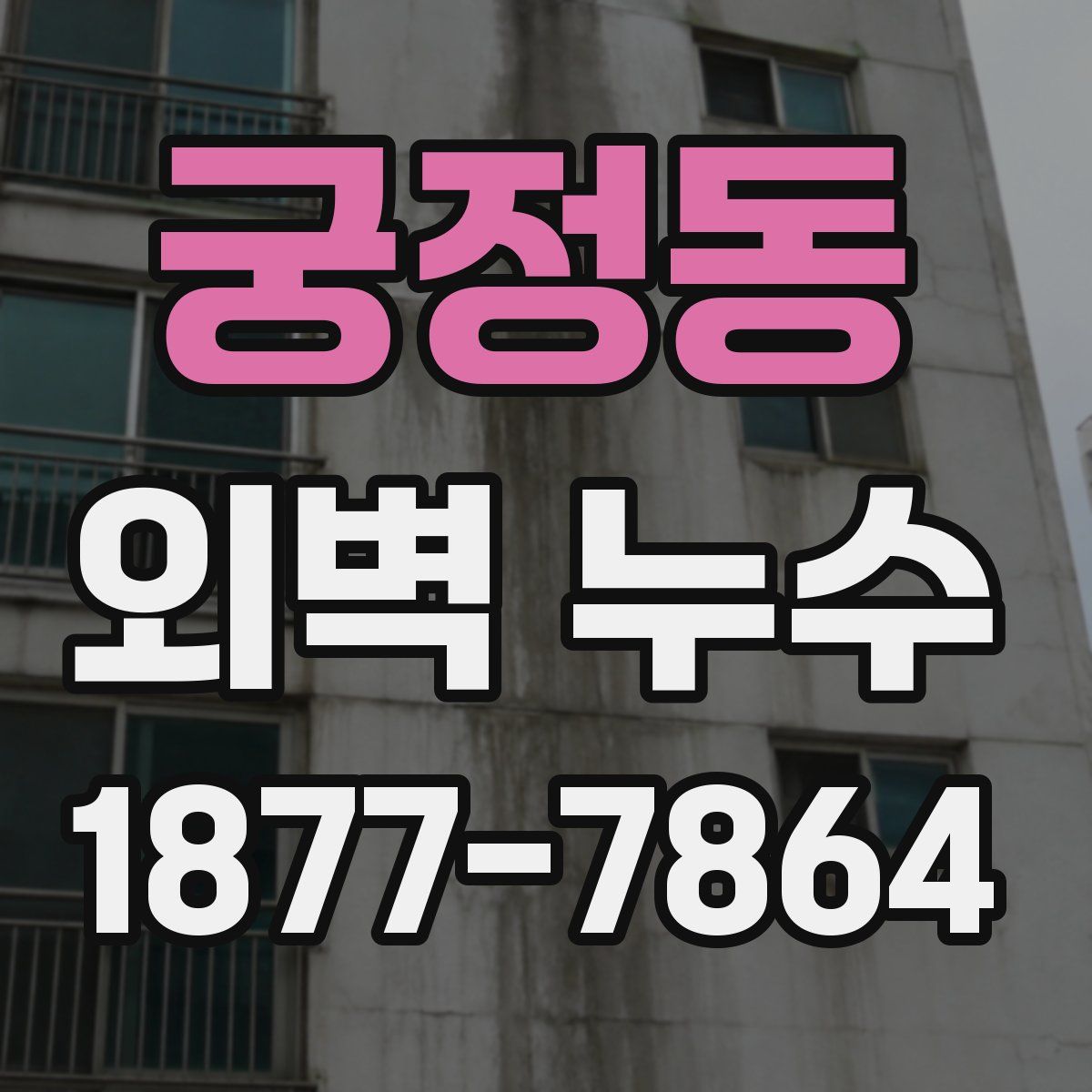궁정동 외벽 누수