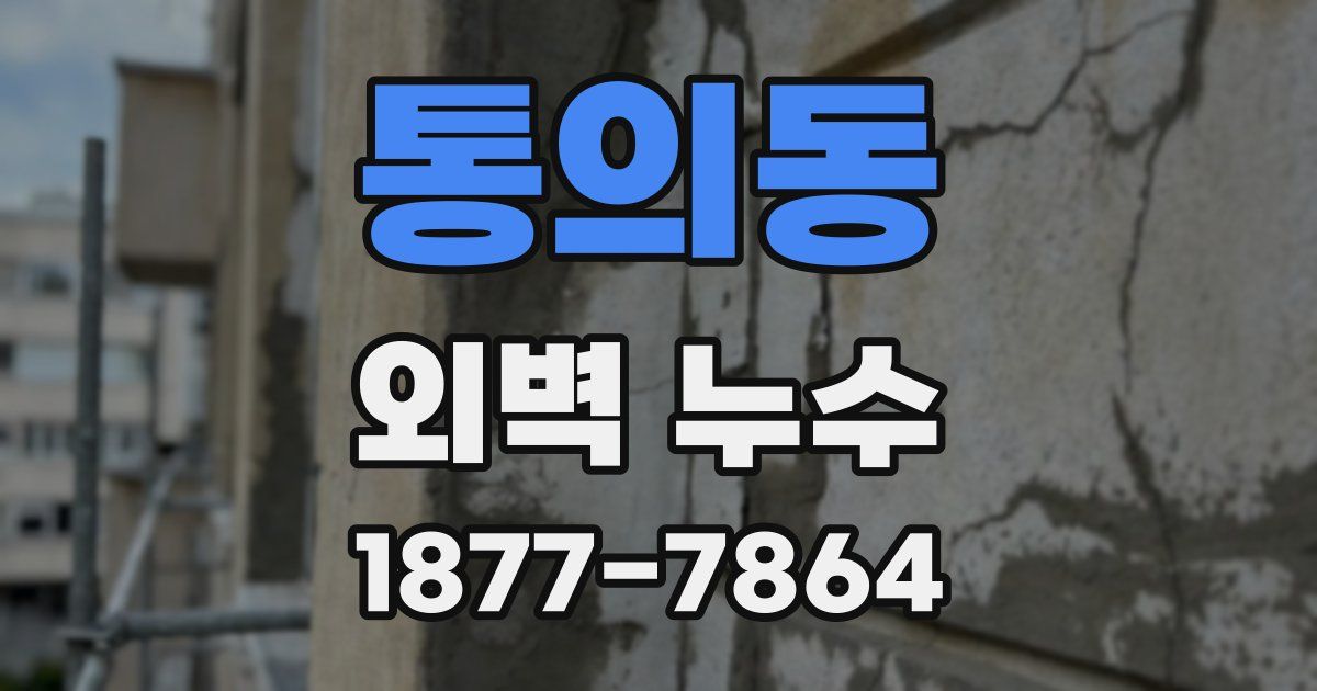 통의동 외벽 누수