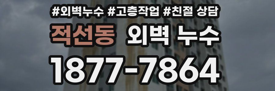 적선동 외벽 누수