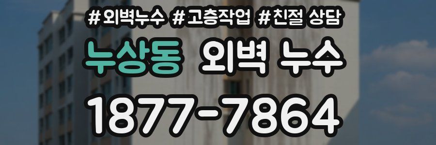 누상동 외벽 누수