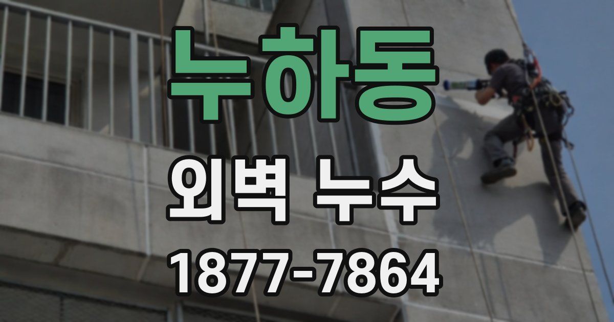 누하동 외벽 누수