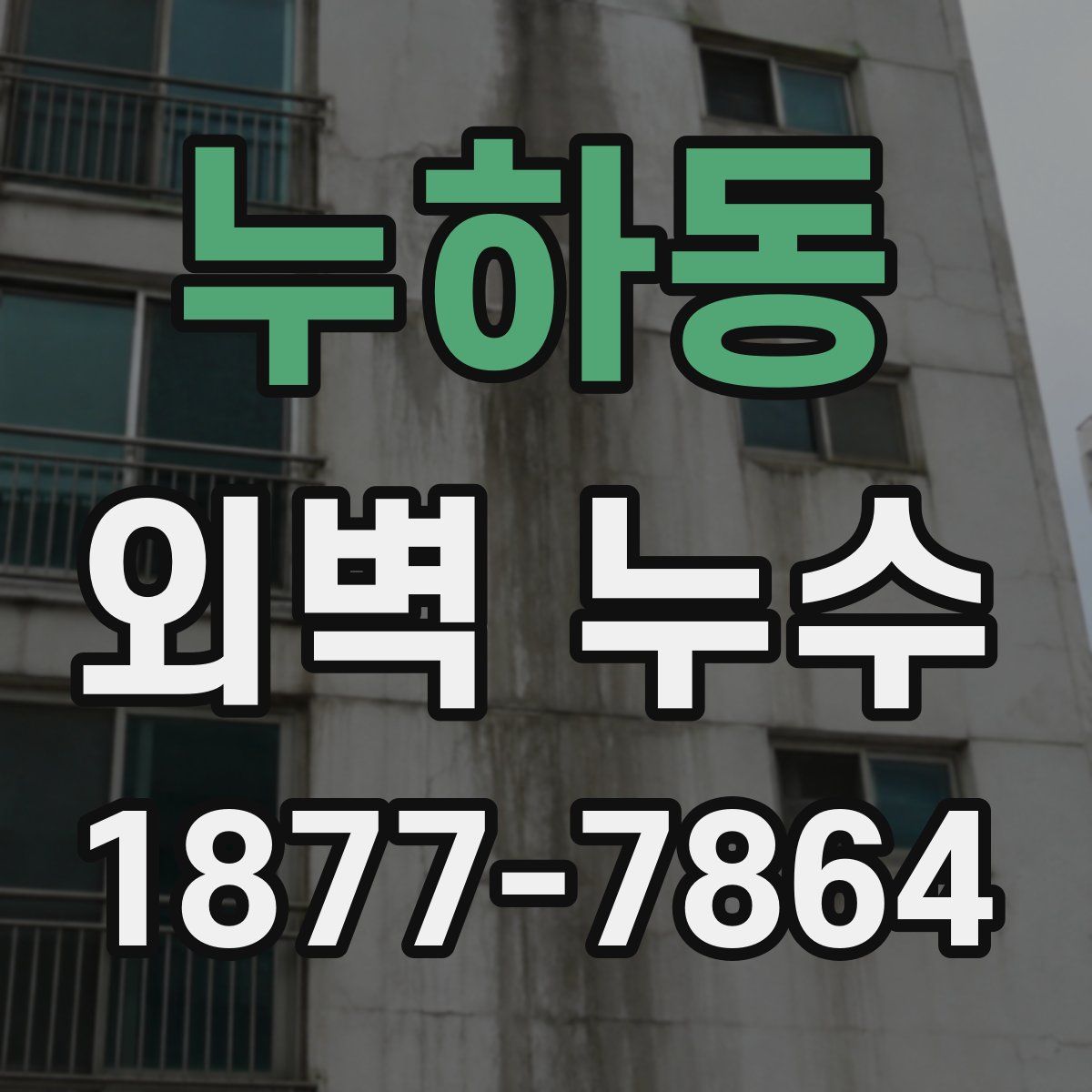 누하동 외벽 누수