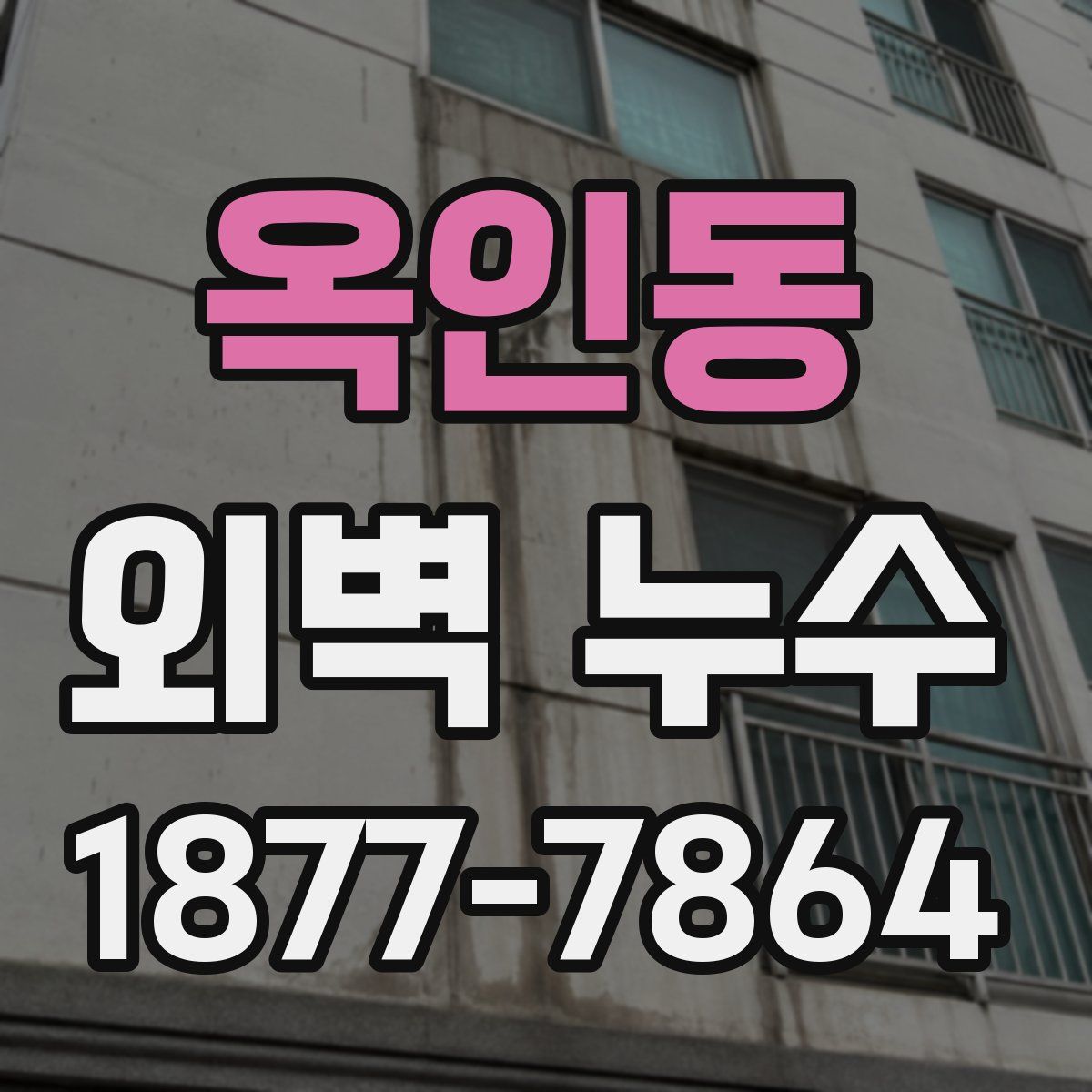 옥인동 외벽 누수