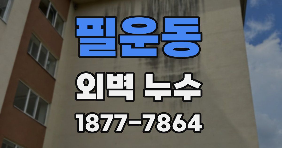 필운동 외벽 누수