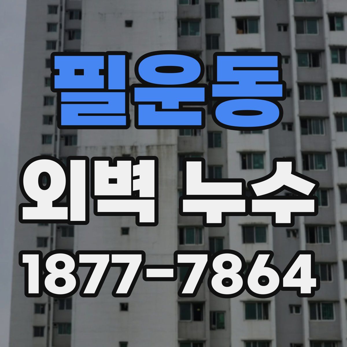 필운동 외벽 누수