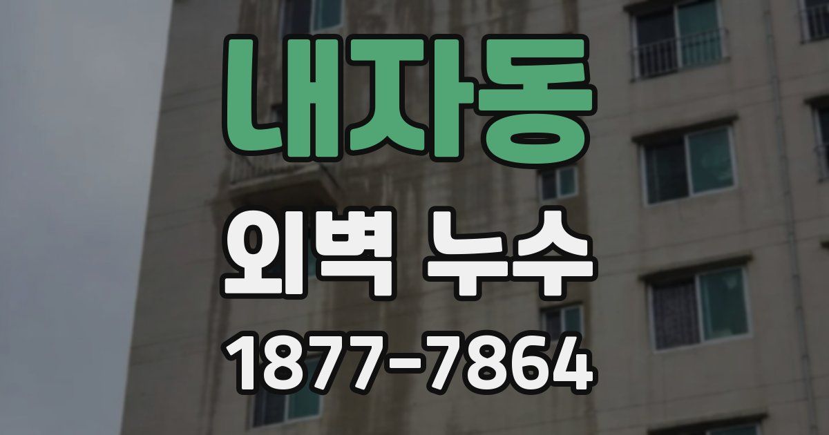 내자동 외벽 누수
