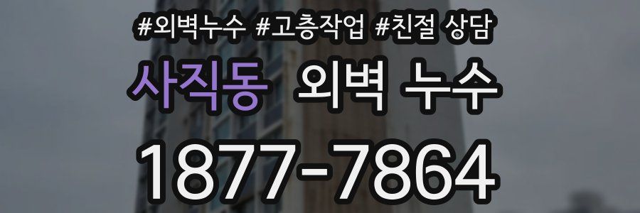 사직동 외벽 누수