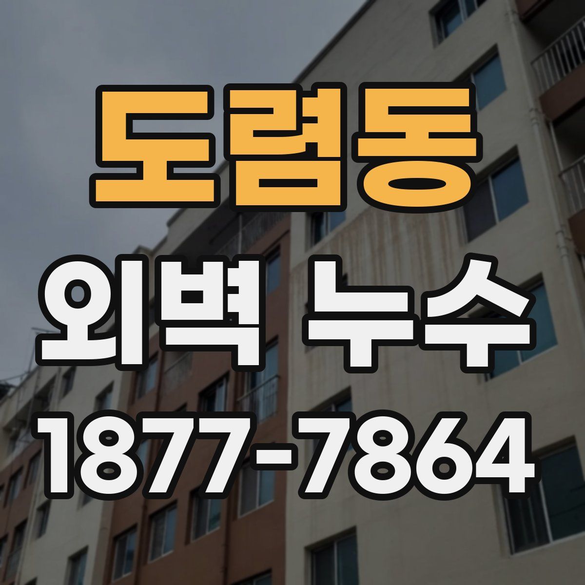 도렴동 외벽 누수