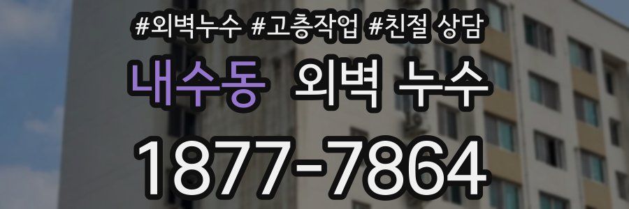 내수동 외벽 누수