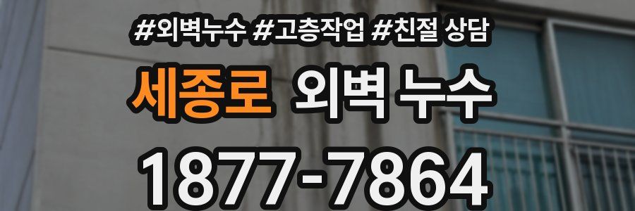 세종로 외벽 누수