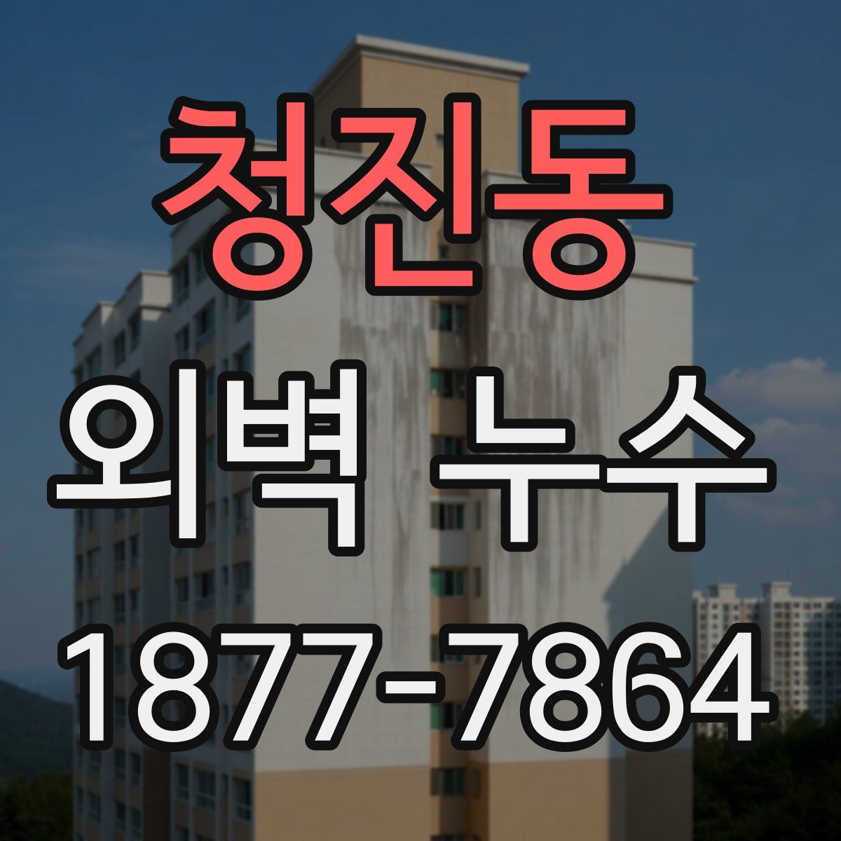청진동 외벽 누수
