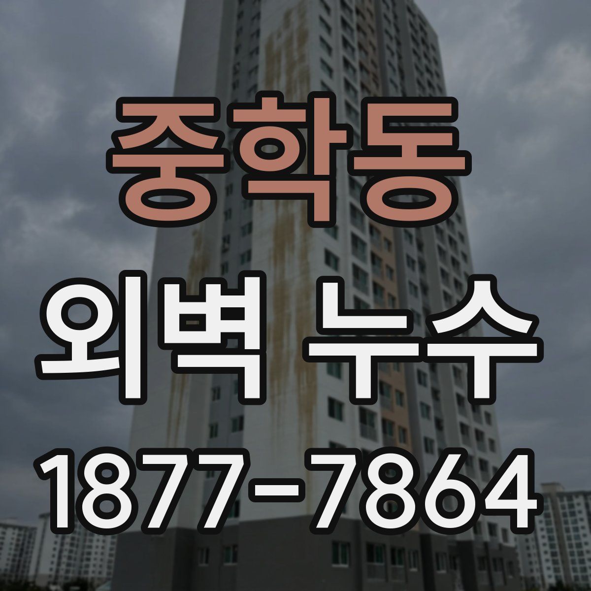중학동 외벽 누수
