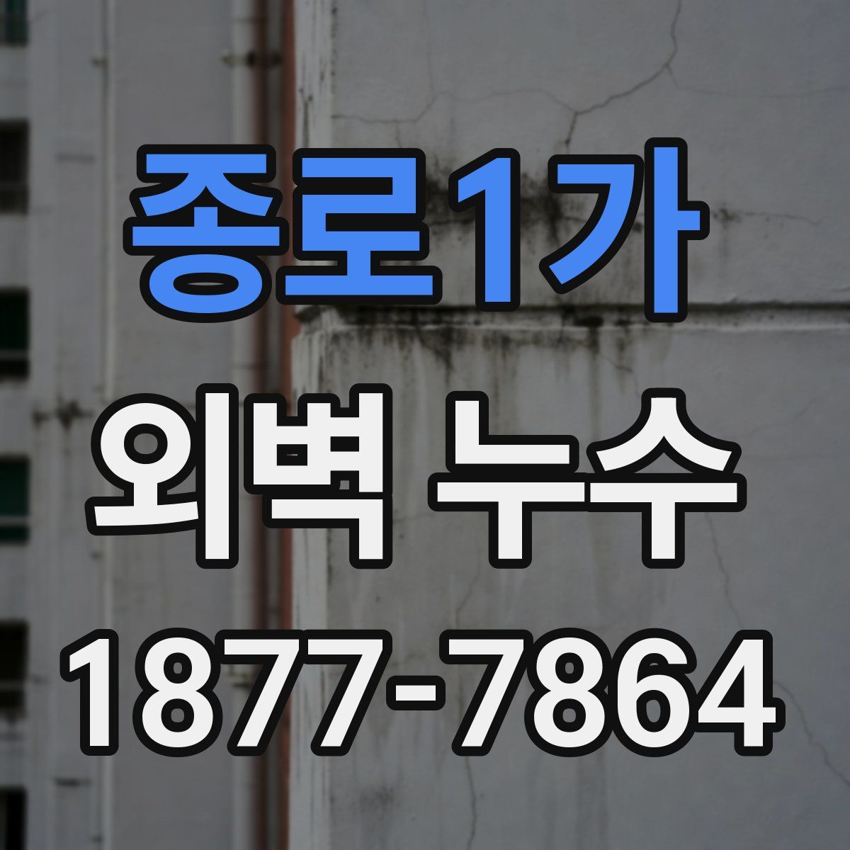종로1가 외벽 누수