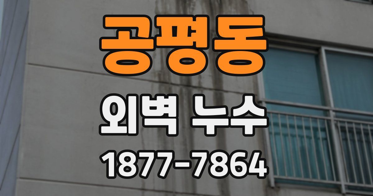 공평동 외벽 누수