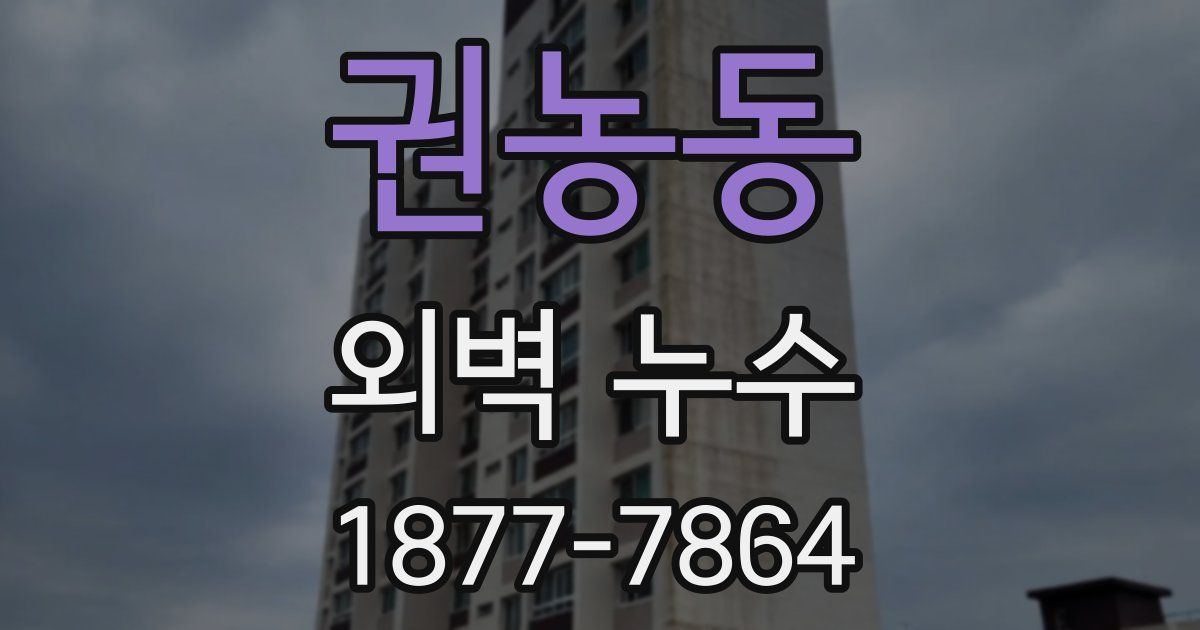 권농동 외벽 누수