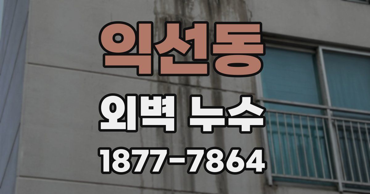 익선동 외벽 누수