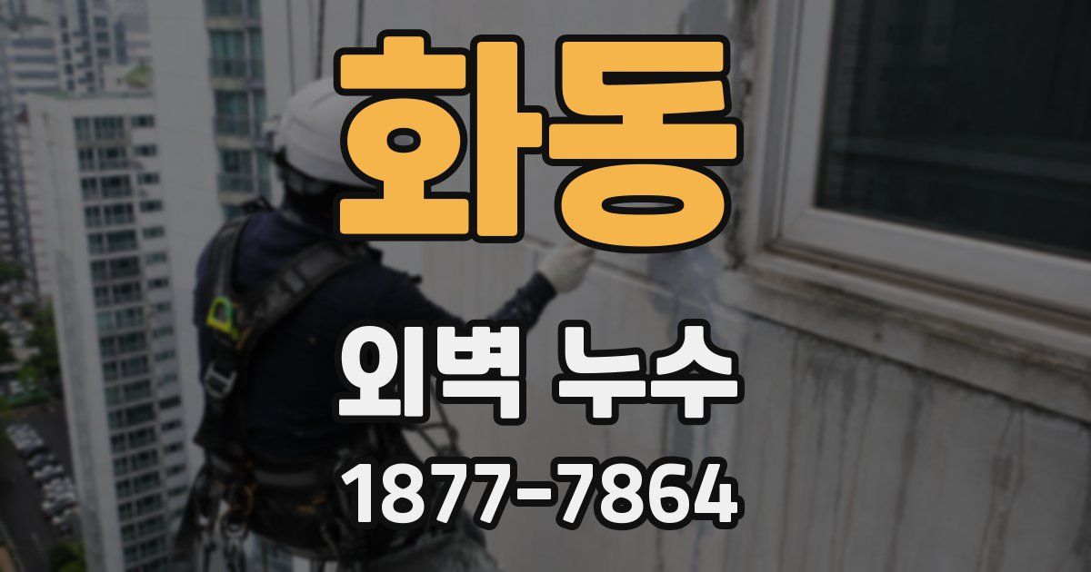 화동 외벽 누수