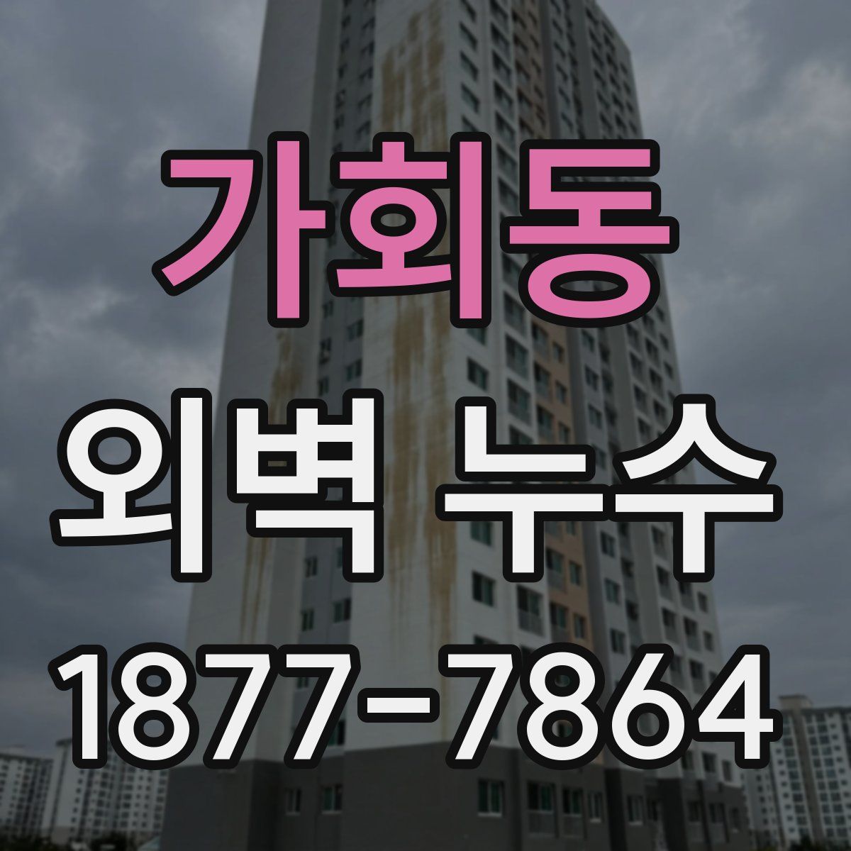 가회동 외벽 누수