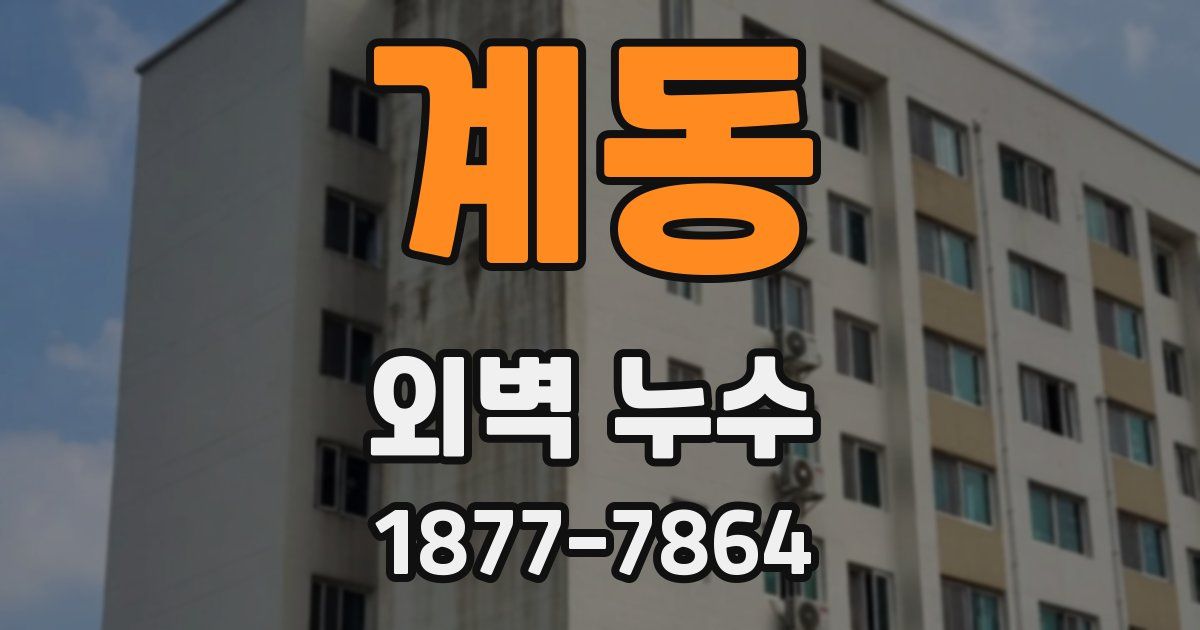 계동 외벽 누수