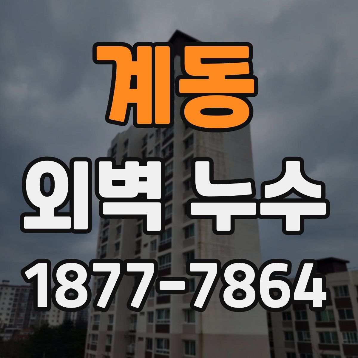 계동 외벽 누수
