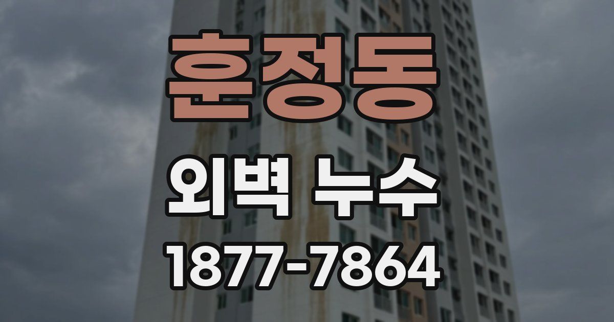 훈정동 외벽 누수