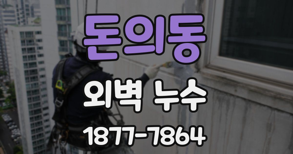 돈의동 외벽 누수