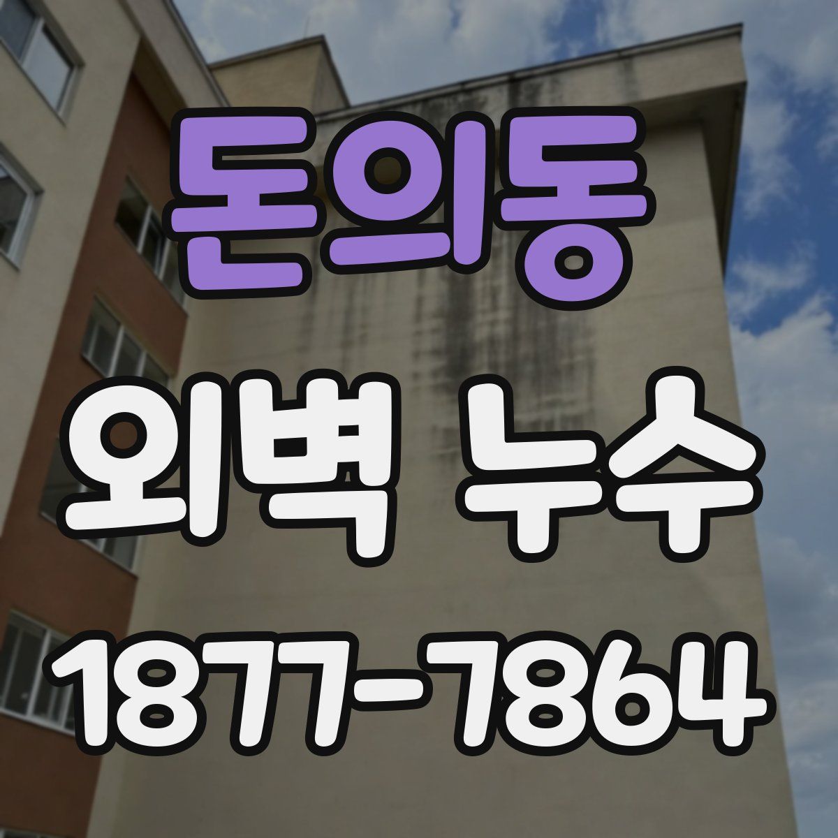 돈의동 외벽 누수