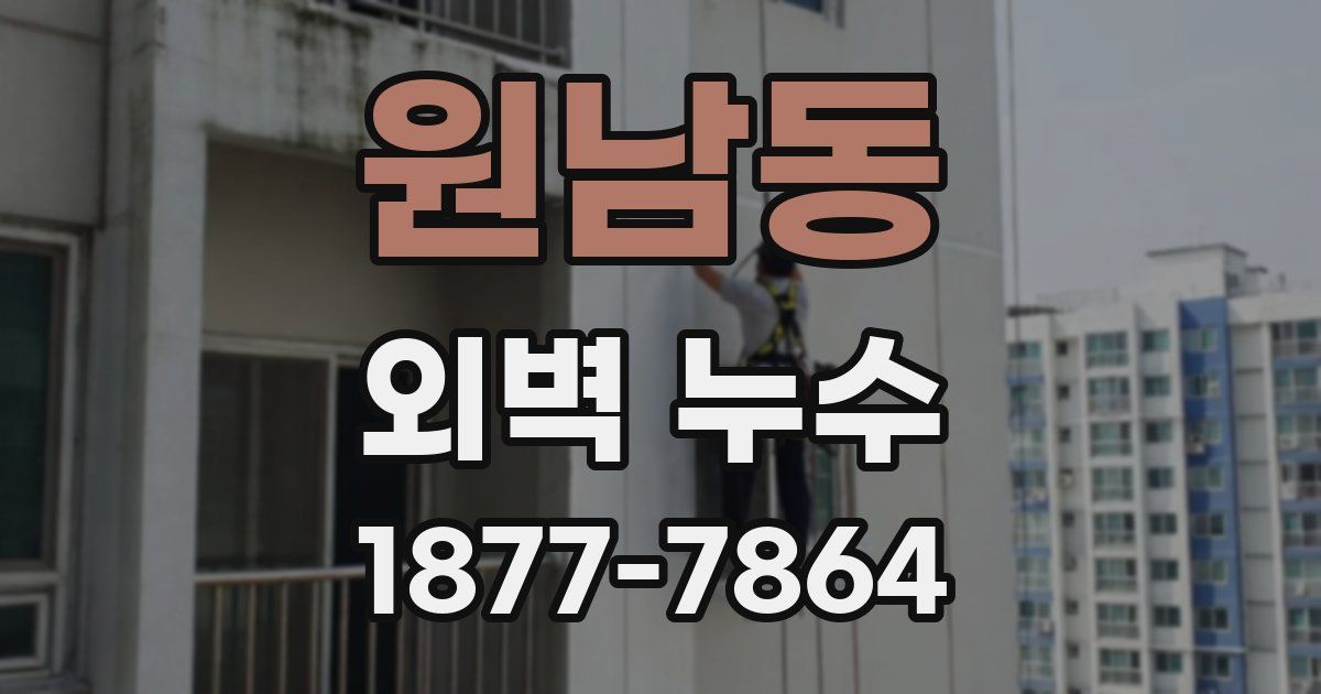 원남동 외벽 누수