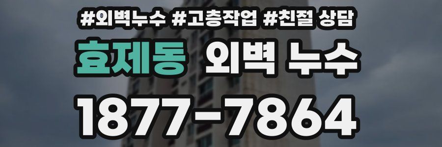 효제동 외벽 누수