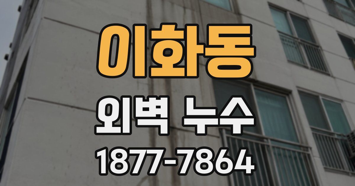 이화동 외벽 누수