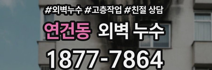 연건동 외벽 누수