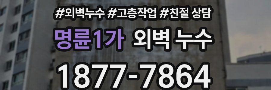 명륜1가 외벽 누수