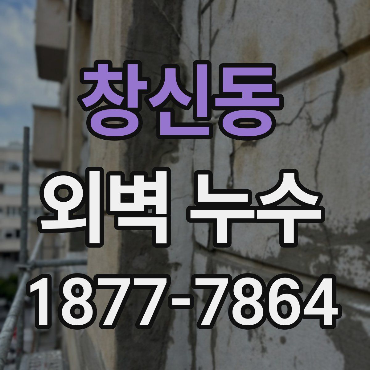 창신동 외벽 누수