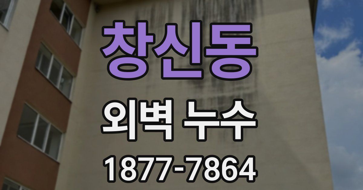 창신동 외벽 누수