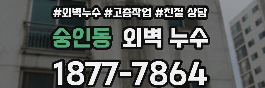 숭인동 외벽 누수