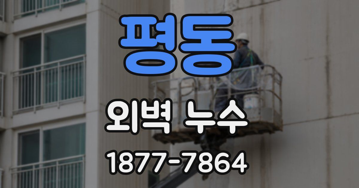 평동 외벽 누수