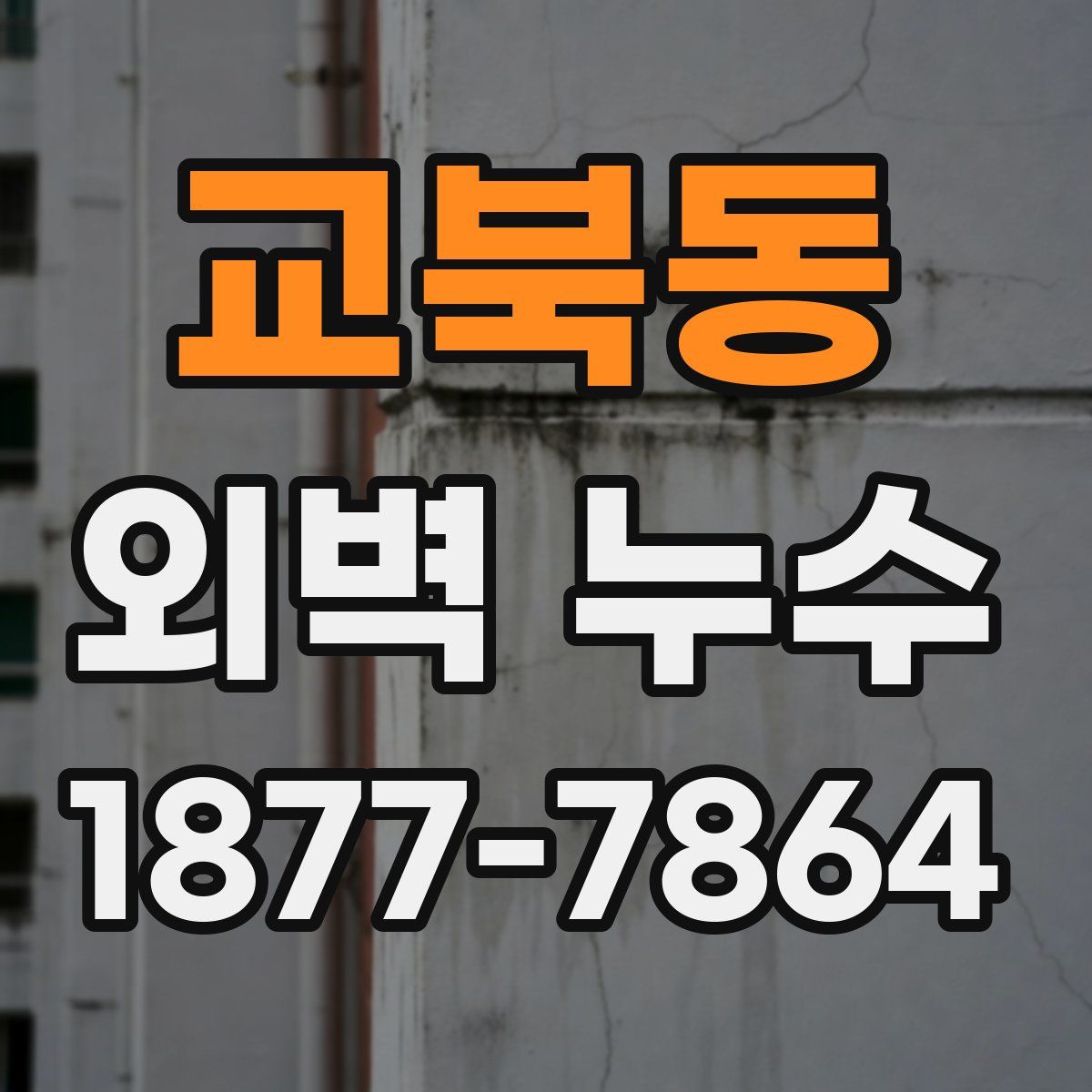 교북동 외벽 누수