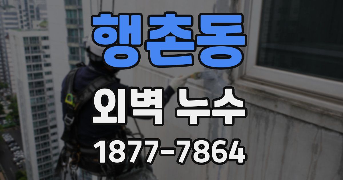 행촌동 외벽 누수
