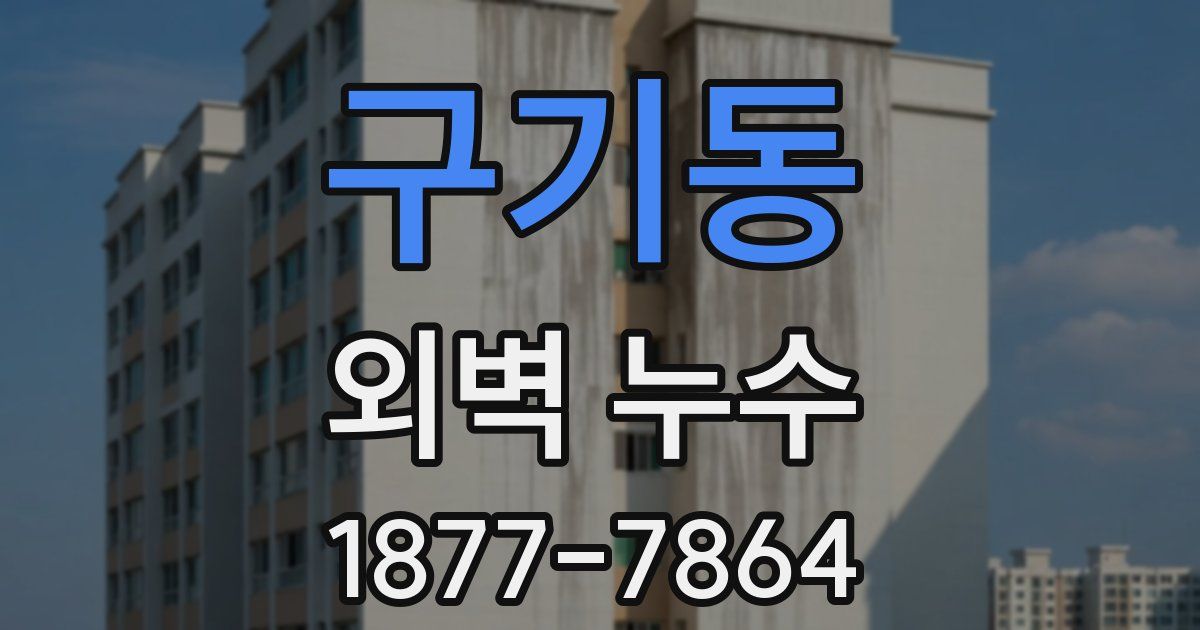 구기동 외벽 누수